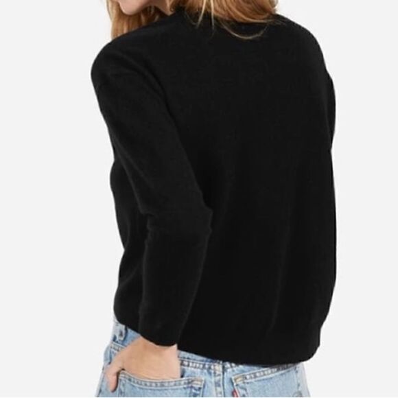 & NEW Everlane The Cashmere Crew Sweater Black Small - Picture 5 of 6